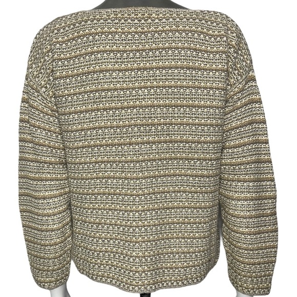 Express Tricot Vintage Earth Tones Striped Sweater - Picture 6 of 7